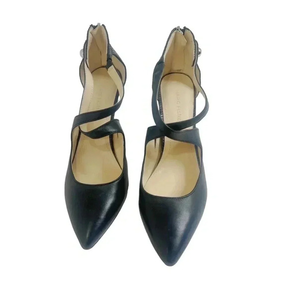 Marc Fisher MFKalayne Black Leather Pointed Toe Heel Size 8 - Picture 3 of 11